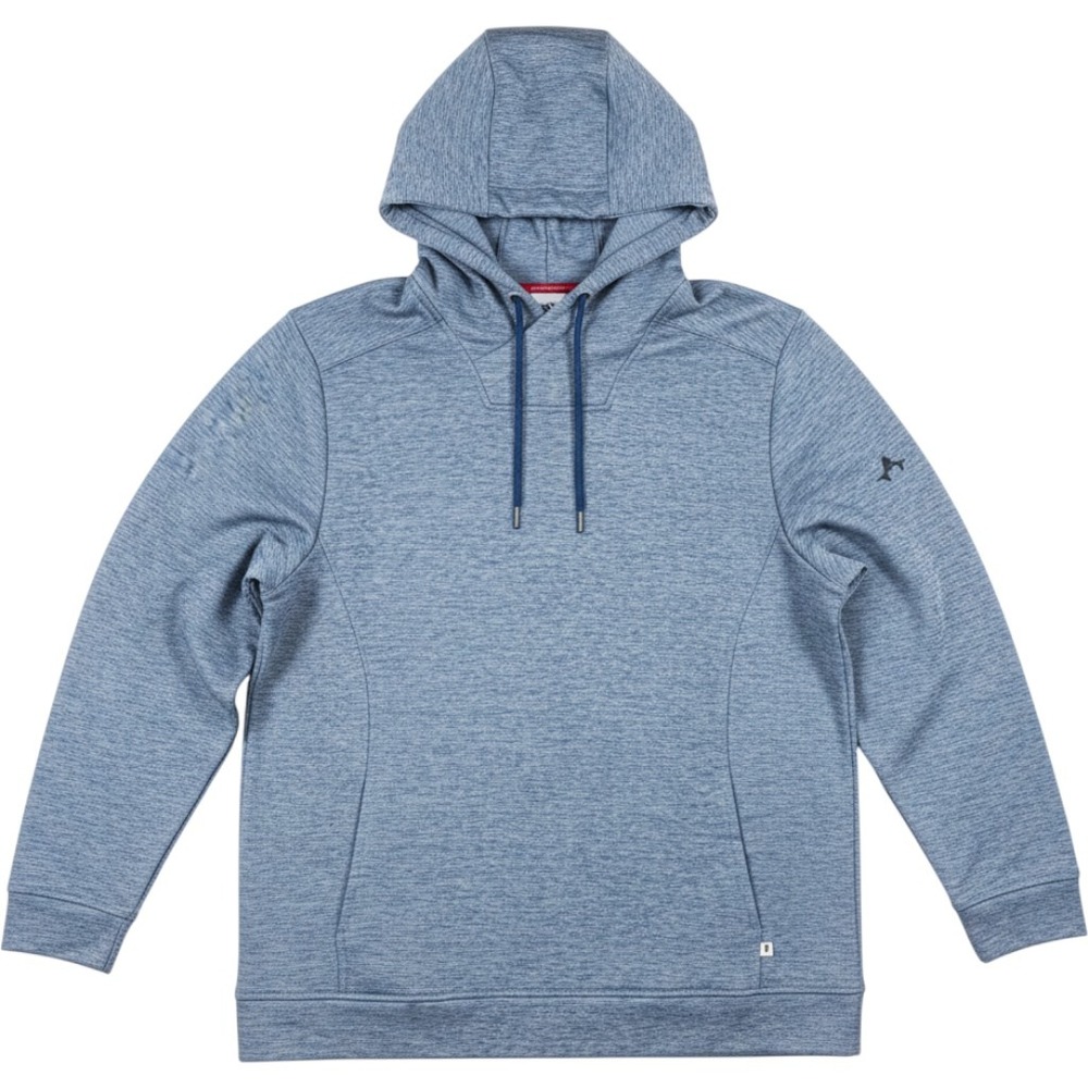 Tommy Bahama Space Dye Hoodie Blue Grey Pullover Marlin Logo | Mens XL